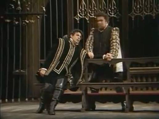 Placido Domingo and Louis in Don Carlos at the Met