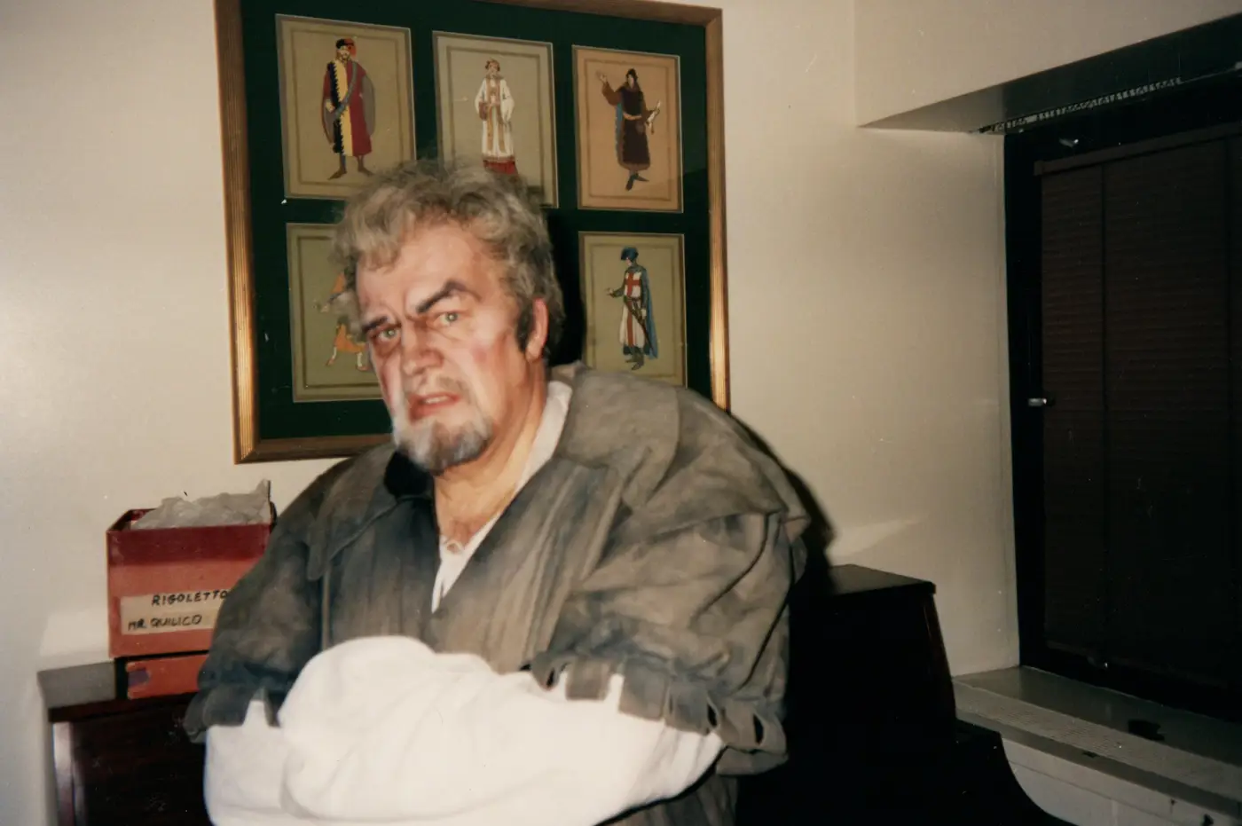 Louis in his dressing room at the Metropolitan Opera