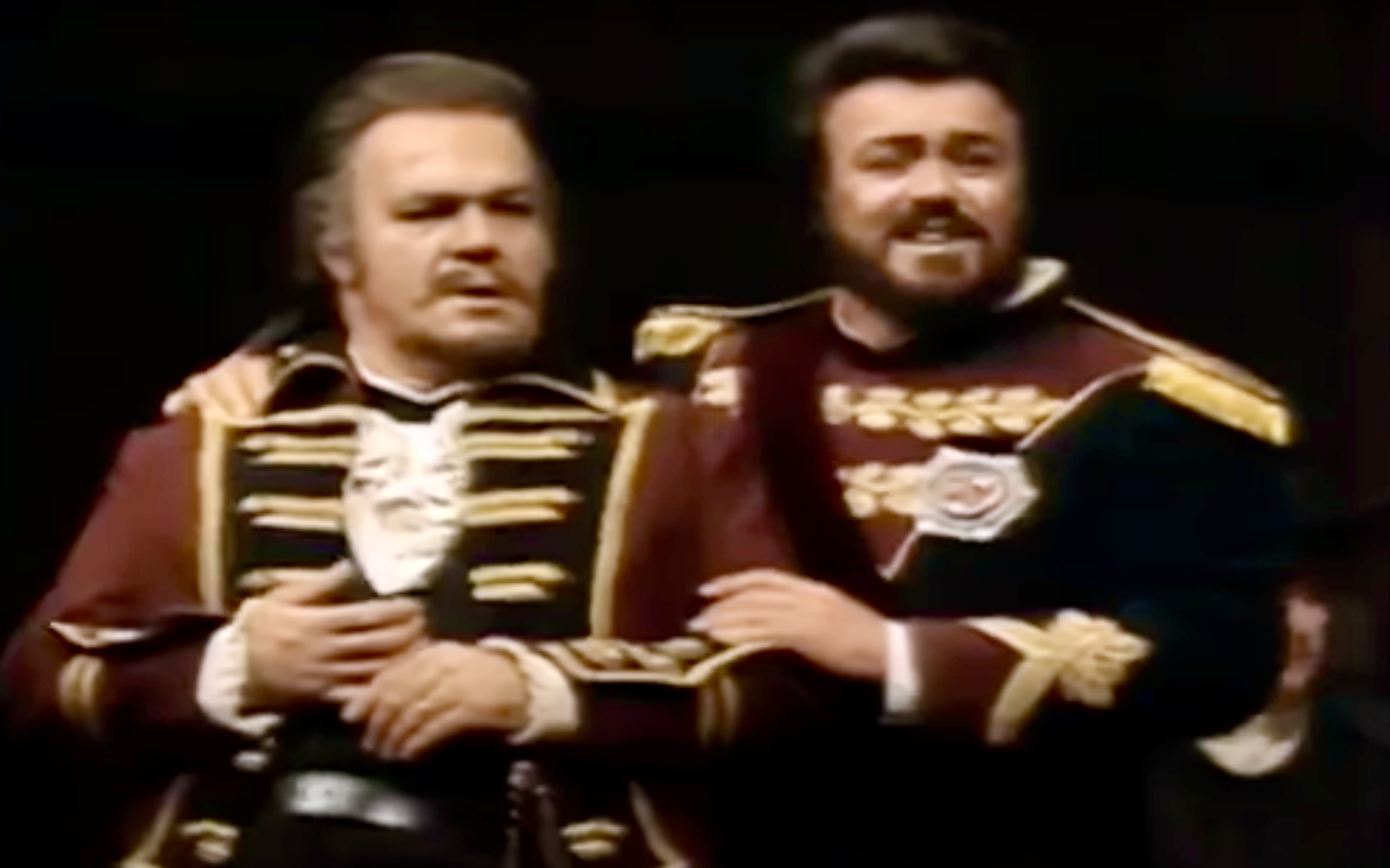Louis in Ballo in Maschera with Pavarotti at the Met